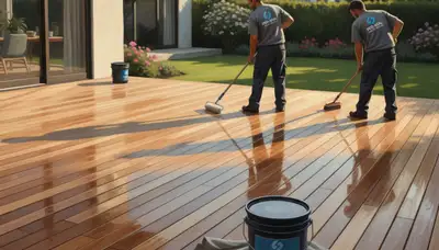 Deck sealing service in Dayton, OH to protect wood decks from moisture and weather damage