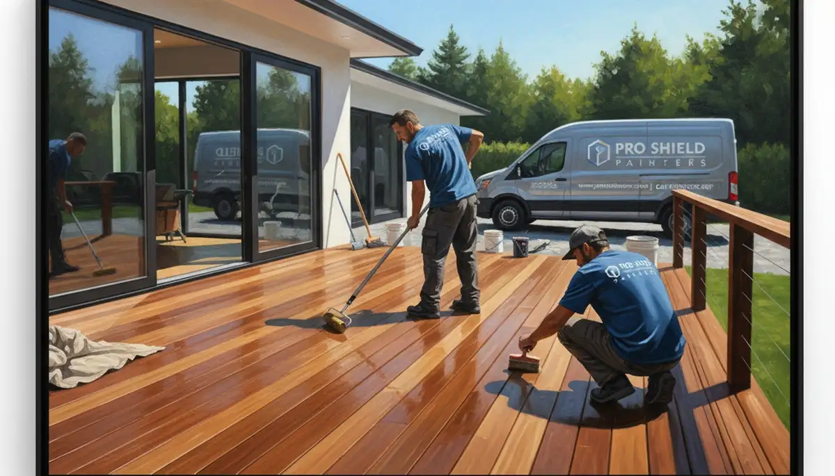 Deck sealing in Dayton, OH by Dayton Paint Pros for weather protection and wood preservation