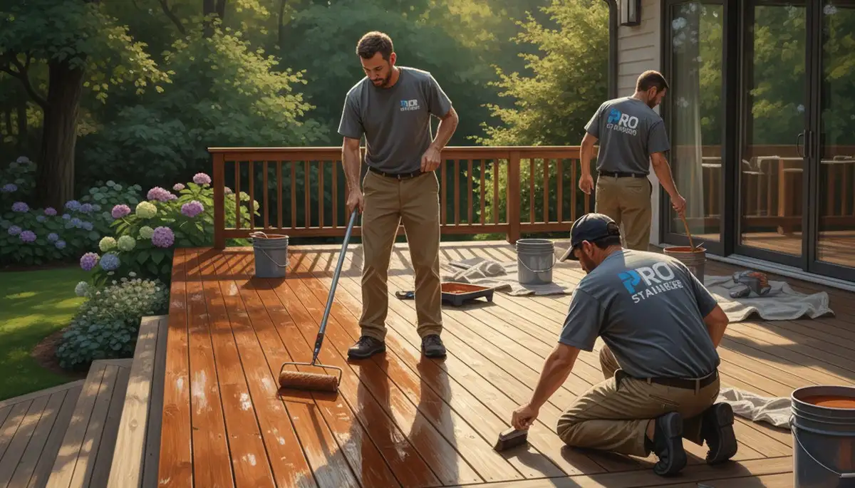 Professional deck staining service in Dayton, OH for long-lasting weather protection