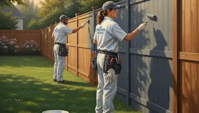 Fence painting service in Dayton, OH by Dayton Paint Pros for durable, weather-resistant results