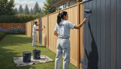 Fence painting service in Dayton, OH by Dayton Paint Pros for lasting weather protection