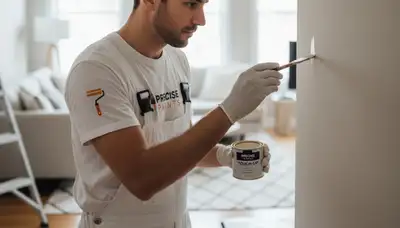 Professional paint touch-up service in Dayton, OH for chips, scuffs, and faded interior walls
