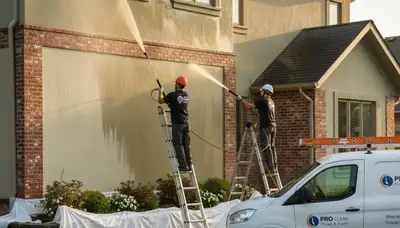Pressure cleaning service in Dayton, OH for siding, concrete, and decks by Dayton Paint Pros