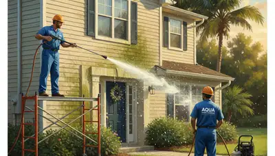 Vinyl siding pressure cleaning in Dayton, OH removes mold, mildew, and grime for a cleaner exterior